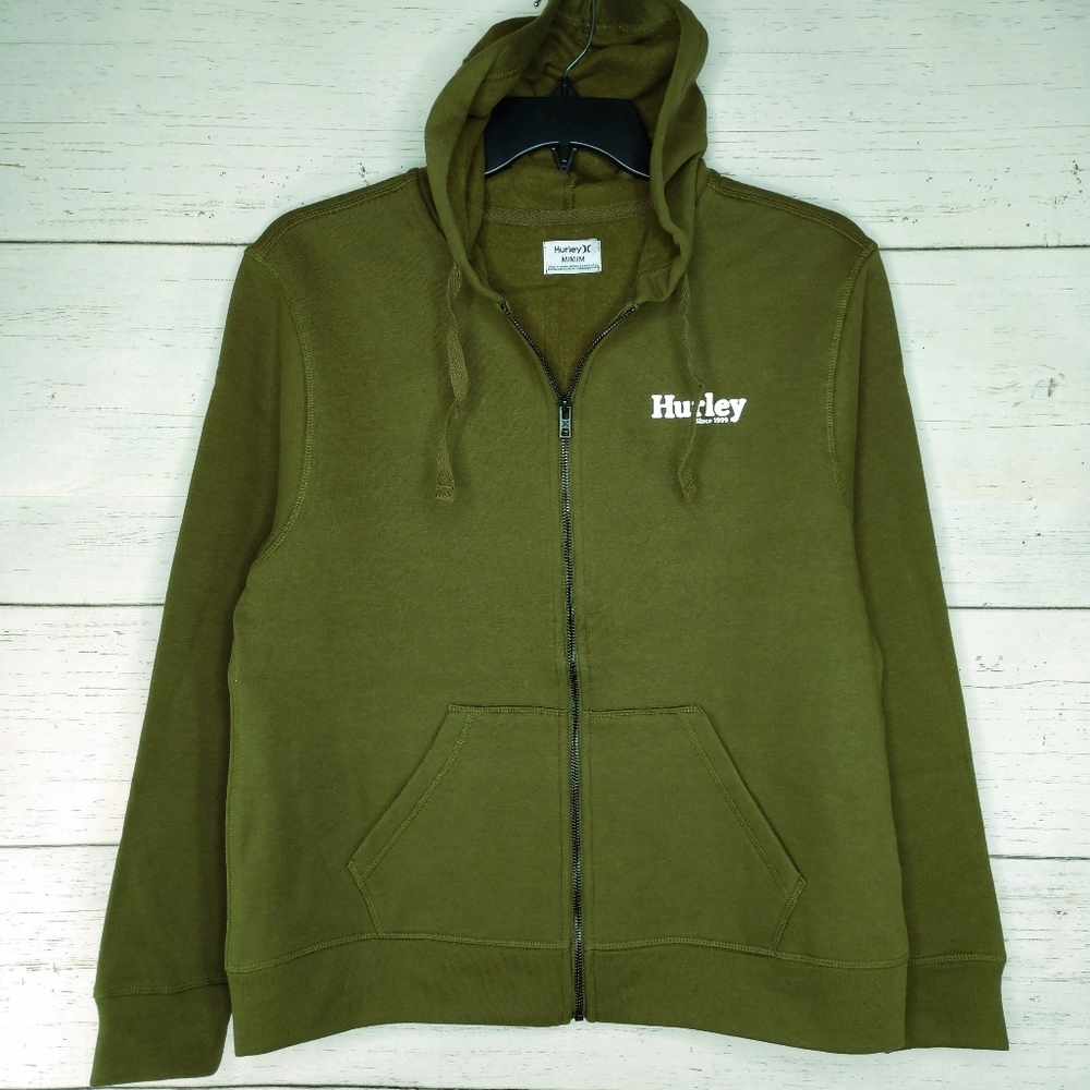 Hurley Rise & Jam Fleece Zip Up Hoodie Men's Medium